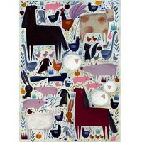 Andrea Kürti - Farm Animals 500 Teile Puzzle  DToys