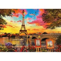 Sonnenuntergang in Paris 3000 Teile Puzzle  Educa