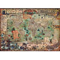 Map Art - Pirate World 2000 Teile Puzzle  Heye