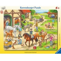 Rahmenpuzzle - Auf dem Pferdehof 40 Teile Puzzle  Ravensburger