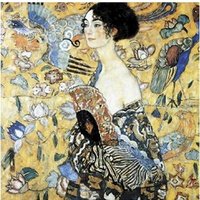 Handgeschnittenes Holzpuzzle - La Dame À L'Éventail