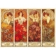 Alphonse Mucha: Edelsteine und Blumen 1000 Teile Puzzle  DToys