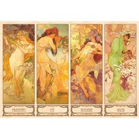 Alphonse Mucha: Jahreszeiten 1000 Teile Puzzle  DToys