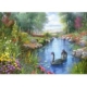 Andres Orpinas: Schwarze Schwäne 1500 Teile Puzzle Castorland