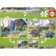 Puzzleset - Dino World Panoramic 100 Teile Puzzle Educa