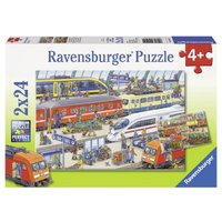 Trubel am Bahnhof  24 Teile Puzzle  Ravensburger