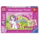2 Puzzles - Filly: Prinzessin Scarlet und Freunde 12 Teile Puzzle Ravensburger