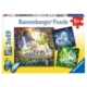 3 Puzzles - Schöne Einhörner 49 Teile Puzzle  Ravensburger