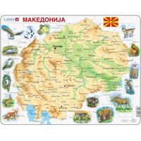 Rahmenpuzzle - Mazedonien 61 Teile Puzzle  Larsen