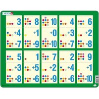 Rahmenpuzzle - Mathematik: Addition von 1 bis 10 10 Teile Puzzle  Larsen