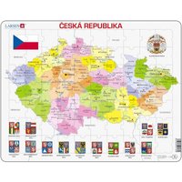 Rahmenpuzzle - Tschechische Republik (auf Tschechisch) 56 Teile Puzzle  Larsen