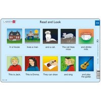 Rahmenpuzzle - 2 Rahmenpuzzles - Read and Look 11-12 (auf Englisch) 10 Teile Puzzle  Larsen