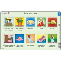 Rahmenpuzzle - Read and Look 17-18 (auf Englisch) 10 Teile Puzzle  Larsen