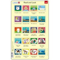 Rahmenpuzzle - Read and Look 23-24 (auf Englisch) 20 Teile Puzzle  Larsen