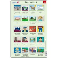 Rahmenpuzzle - Read and Look 27-28 (auf Englisch) 20 Teile Puzzle  Larsen