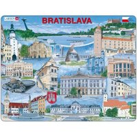 Rahmenpuzzle - Bratislava (auf Englisch) 65 Teile Puzzle  Larsen