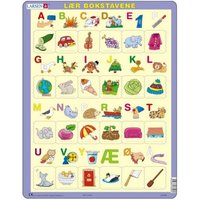 Rahmenpuzzle - Norwegisch lesen lernen 1 24 Teile Puzzle  Larsen