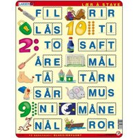 Rahmenpuzzle - Buchstabieren lernen 2 (auf Norwegisch) 23 Teile Puzzle  Larsen