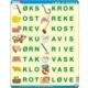 Rahmenpuzzle - Buchstabieren lernen 3 (auf Norwegisch) 26 Teile Puzzle Larsen