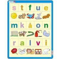 Rahmenpuzzle - Lær å lese (små bokstaver) (auf Norwegisch) 24 Teile Puzzle  Larsen