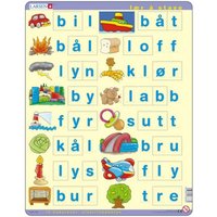Rahmenpuzzle - Lær å lese (små bokstaver) (auf Norwegisch) 23 Teile Puzzle  Larsen