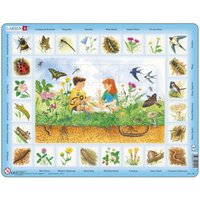 Rahmenpuzzle - Auf der Wiese (auf Englisch) 48 Teile Puzzle  Larsen