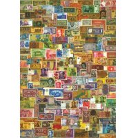Vintage Collage - Banknoten 1000 Teile Puzzle  DToys