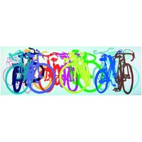 Bike Art - Panoramapuzzle - Colourful Row 1000 Teile Puzzle  Heye