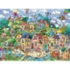 Cartoon Triangular - Happytown 1500 Teile Puzzle  Heye