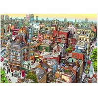 Cartoon Triangular - Sherlock & Co 2000 Teile Puzzle  Heye