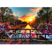 Fahrräder in Amsterdam 1000 Teile Puzzle  Ravensburger