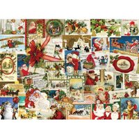 Vintage Weihnachtskarten 1000 Teile Puzzle  Eurographics