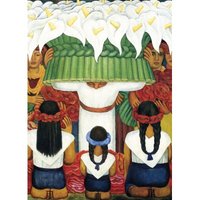 Diego Rivera - Flower Festival 1000 Teile Puzzle  Eurographics