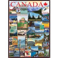 Travel Canada Vintage Posters 1000 Teile Puzzle  Eurographics