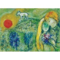 Marc Chagall - Liebende in Vence 1000 Teile Puzzle  Eurographics