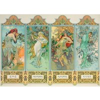Mucha Alfons: Four Seasons 1000 Teile Puzzle  Eurographics