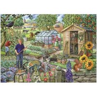 XXL Teile - Im Schrebergarten 500 Teile Puzzle  HOP - House of Puzzles