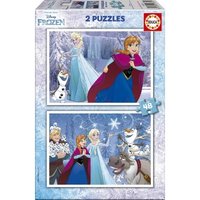 2 Puzzles - Frozen 48 Teile Puzzle  Educa