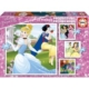 4 Puzzles - Disney Princess 12 Teile Puzzle  Educa