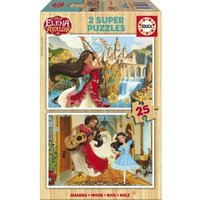 2 Holzpuzzles - Elena d'Avalor 25 Teile Puzzle  Educa