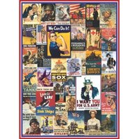World War I & II Vintage Posters 1000 Teile Puzzle  Eurographics