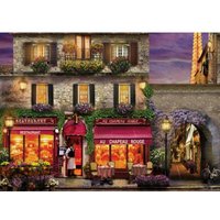 David Mc Lean - Restaurant au Chapeau Rouge 1000 Teile Puzzle  Eurographics