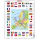 Rahmenpuzzle - Europa (auf Russisch) 70 Teile Puzzle Larsen
