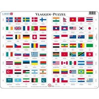 Rahmenpuzzle - Vlaggen (Holländisch) 80 Teile Puzzle  Larsen