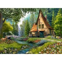 Dominic Davison - Fliegenpilz-Cottage 2000 Teile Puzzle  Castorland