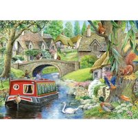 XXL Teile - Idyllischer Kanal 250 Teile Puzzle  HOP - House of Puzzles