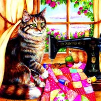 Debbie Cook - The Seamstress 1000 Teile Puzzle  SunsOut
