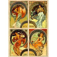 Mucha - Kunst 1000 Teile Puzzle  DToys
