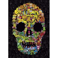 Pens are my Friends - Doodle Skull 1000 Teile Puzzle  Heye