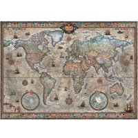 Map Art - Retro World 1000 Teile Puzzle  Heye